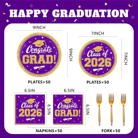 YISKUOPU graduation napkins add elegant touch and quick cleanup