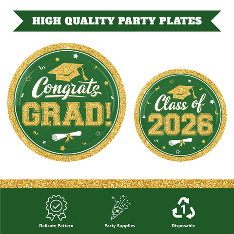 YISKUOPU forks for graduation party, sturdy and disposable