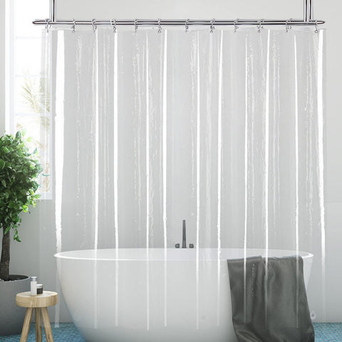 YISURE curtain bottom magnets keep panel aligned to reduce splashes.