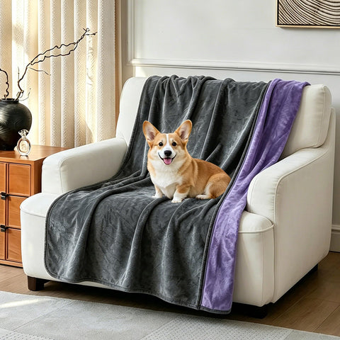 YISURE pet-friendly blanket offers leakproof protection for living spaces.