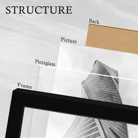 YiTanli 24x36 frame rotate buckle close-up enables easy poster swaps.