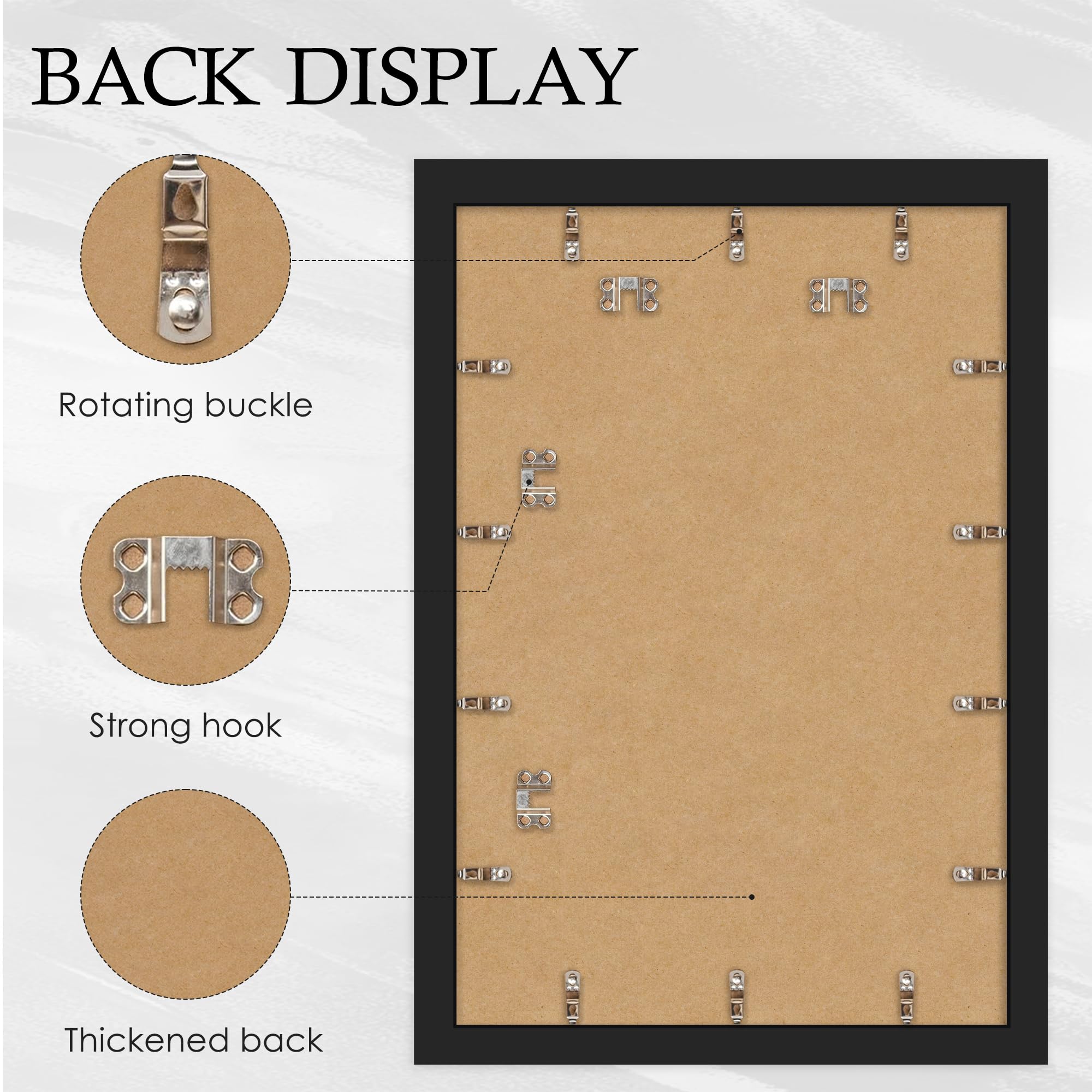 YiTanli two-pack wall display for horizontal or vertical mounting.