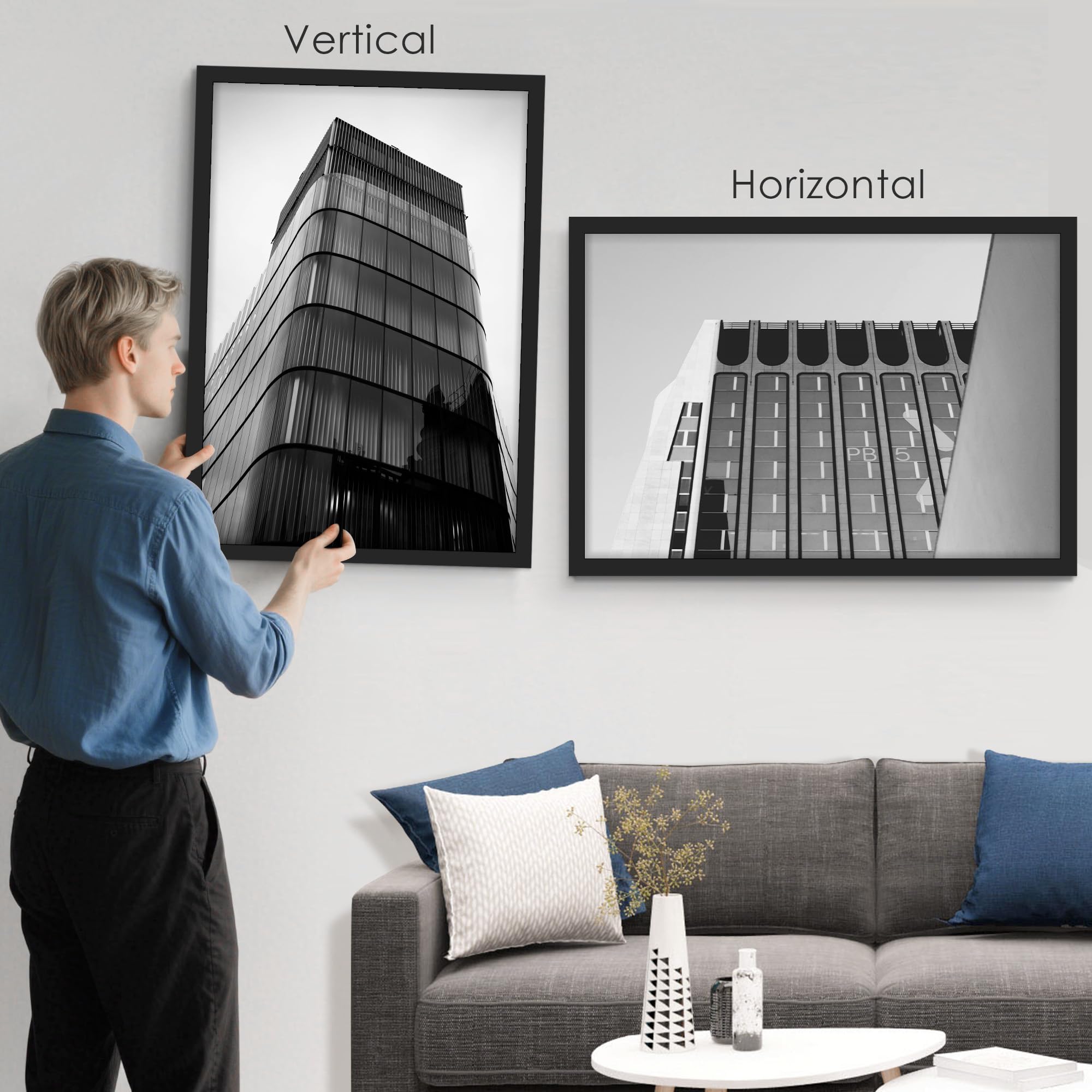 YiTanli matte-finish frame enhances photo presentation.