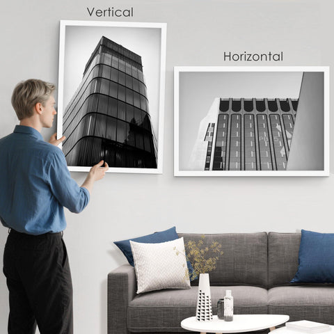 YiTanli white frame suits living room or gallery spaces.
