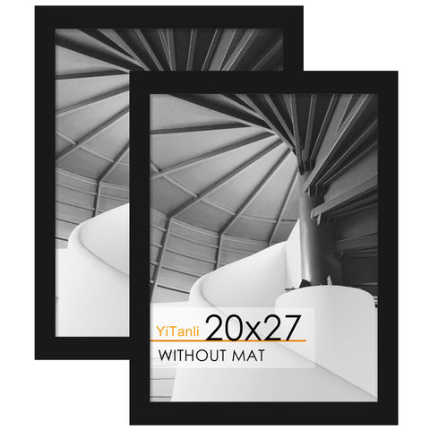 YiTanli Puzzle Frame 20x27 front view with HD plexiglass for clear poster display