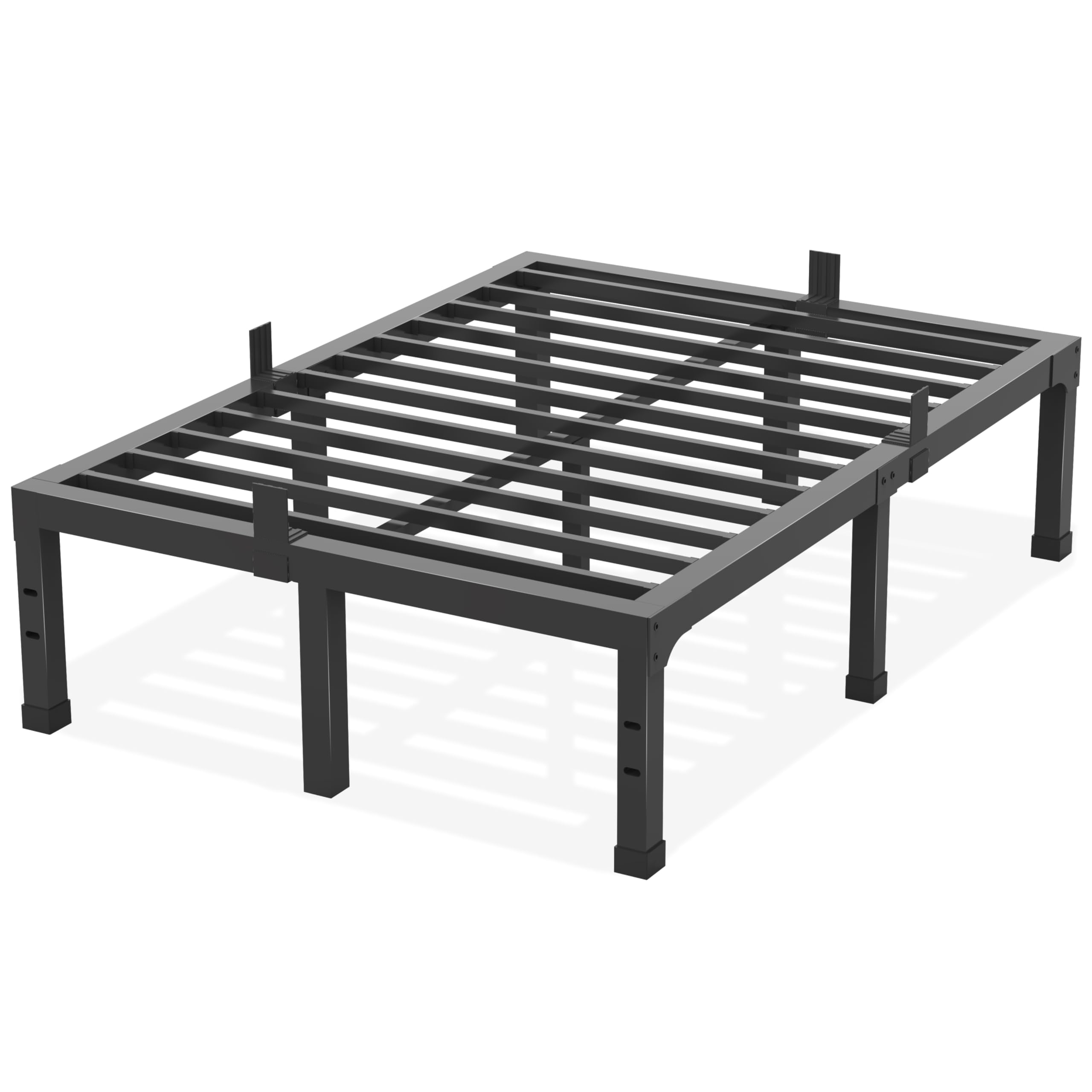 Yitong Angel 14-inch bed frame side view shows sturdy steel support.