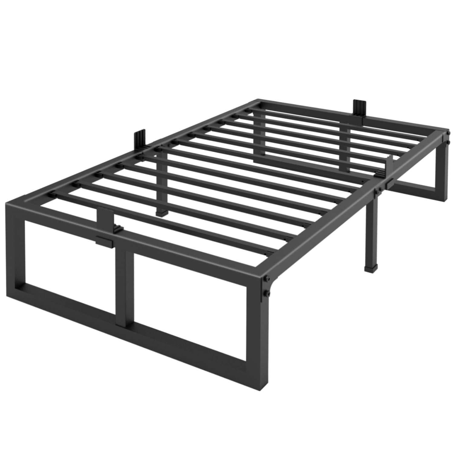 Yitong Angel Twin XL bed frame with 14-inch height for ample under-bed storage