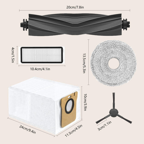 Yivy cleaning brush included for thorough vacuum care.
