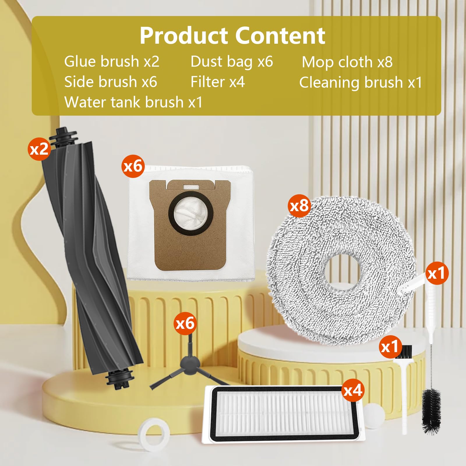 Yivy water tank cleaning brush for quick robot vacuum maintenance.