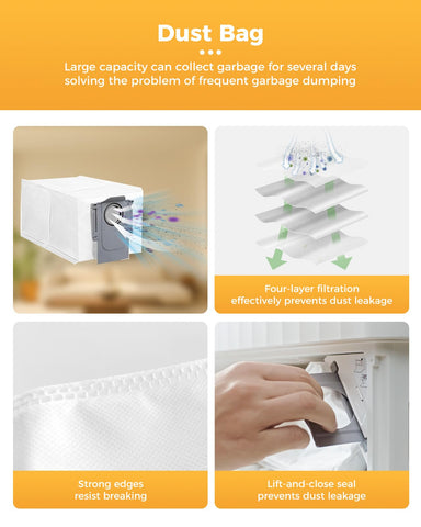 Yivy QV35A mop pads eight-pack absorb spills and stains.