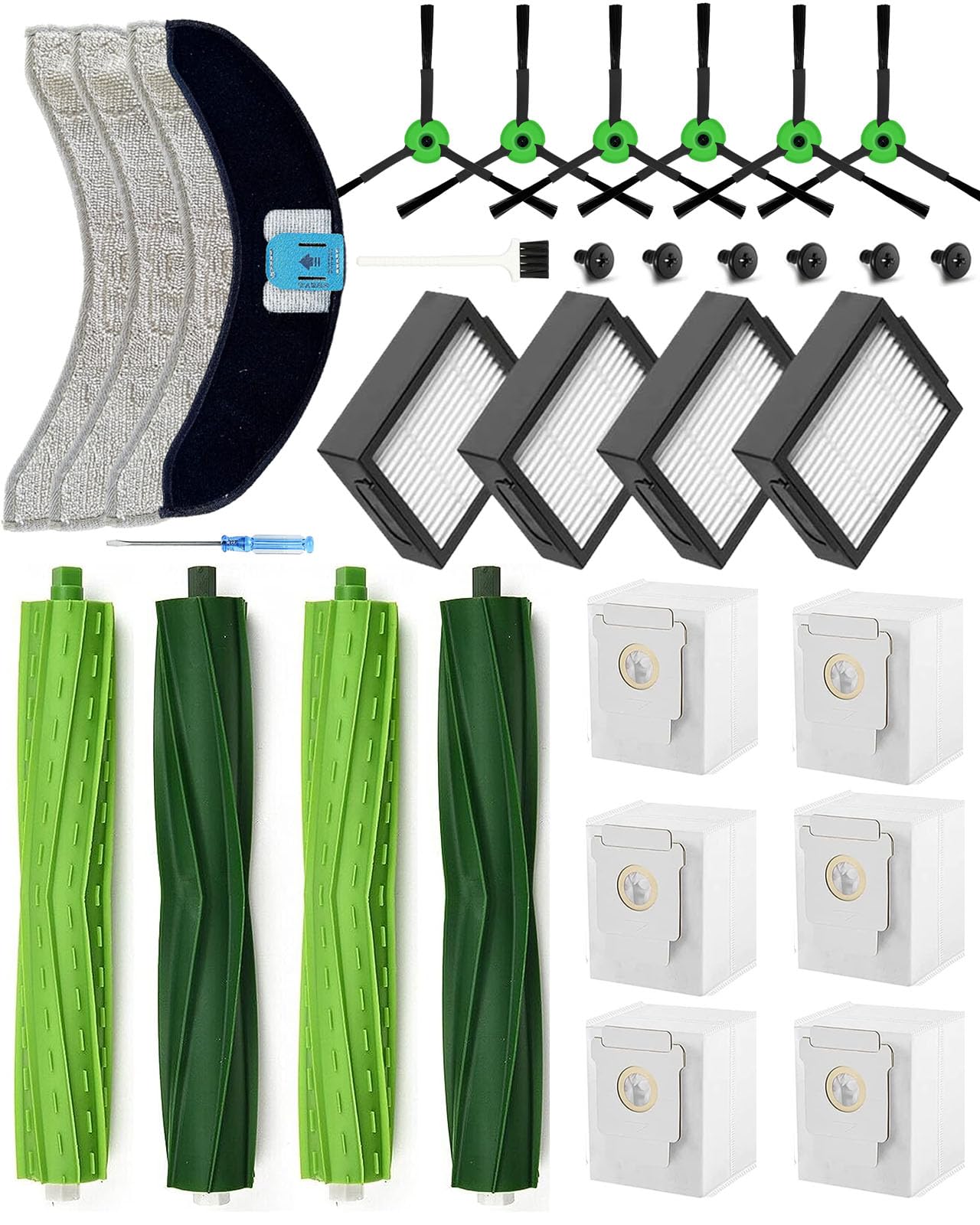 Yivy Roomba Combo J7+/J9+ roller brushes for deep debris pickup