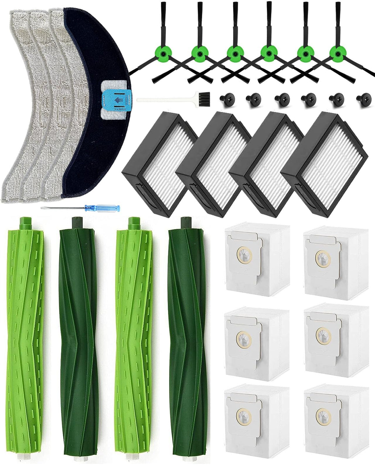 Yivy Roomba Combo J7+/J9+ roller brushes for deep debris pickup