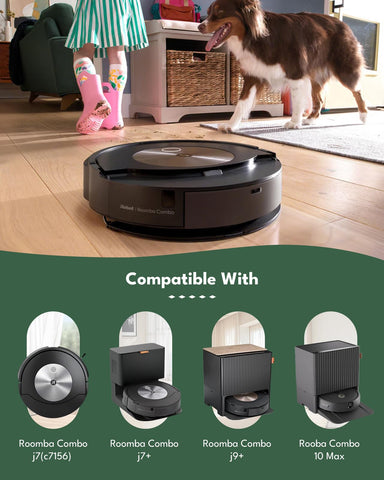Yivy Roomba Combo J7+/J9+ side brushes reach corners and gaps