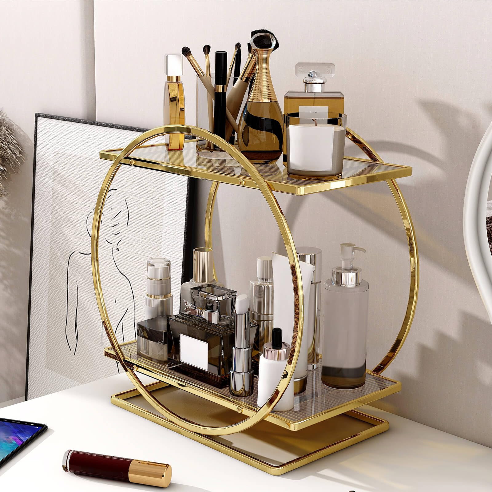 YIWANFW gift-ready organizer, ideal for birthdays or Mother's Day