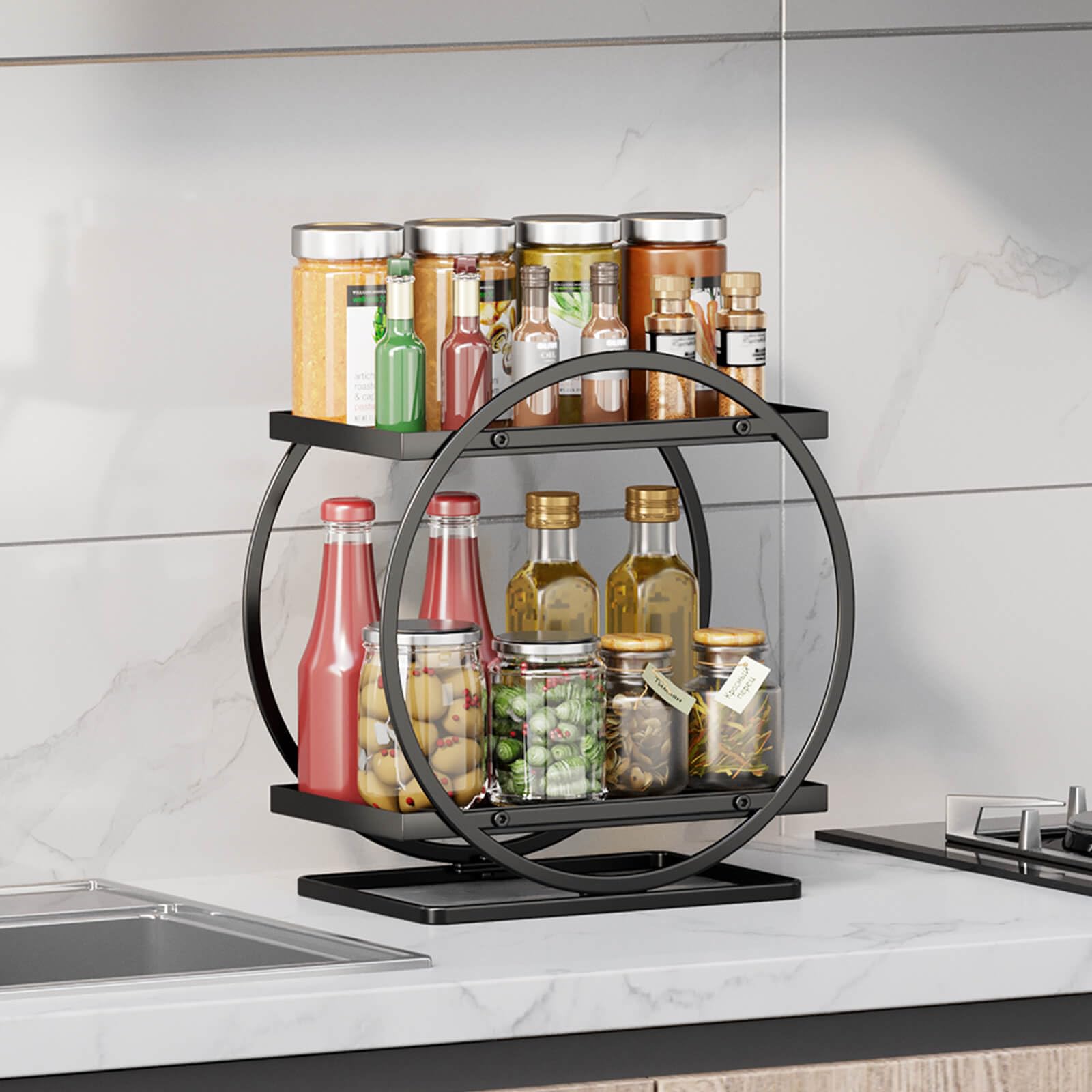 YIWANFW durable countertop storage keeps cosmetics organized for daily routines.