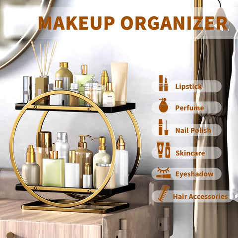 YIWANFW sleek countertop organizer blends with any decor.