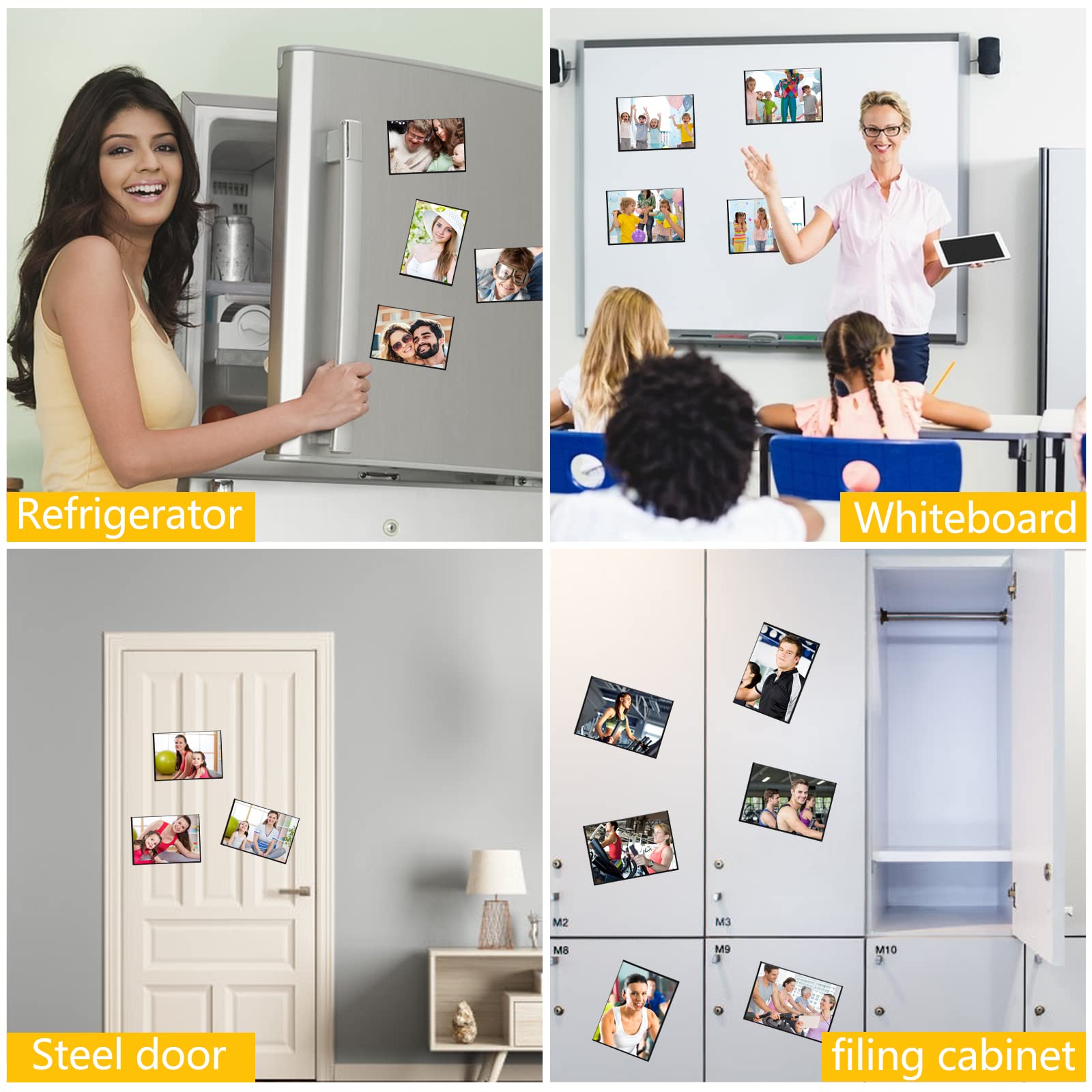 YixangDD clear-pocket frames protect photos from yellowing.