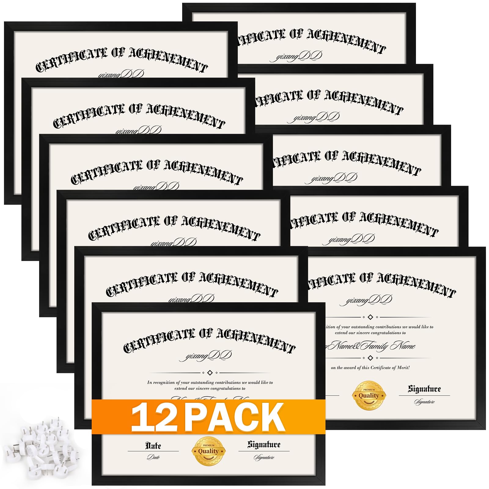 YixangDD 8.5x11 diploma frame with clear plexiglass protects your certificate