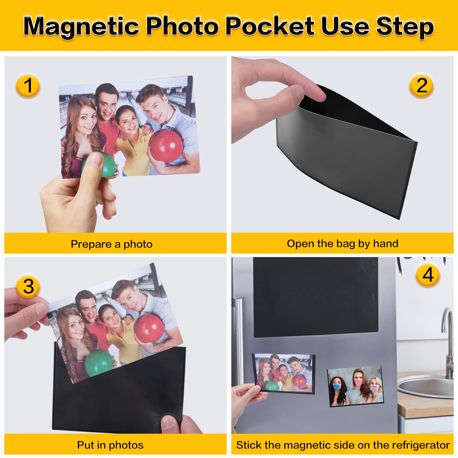YixangDD scratch-resistant frames mount on metal surfaces.