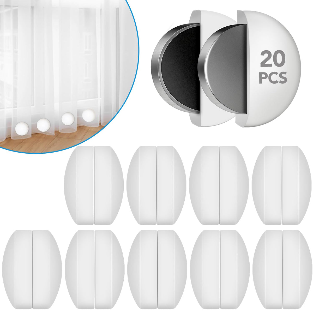 YixangDD rubber-coated shower weight secures curtains quietly.