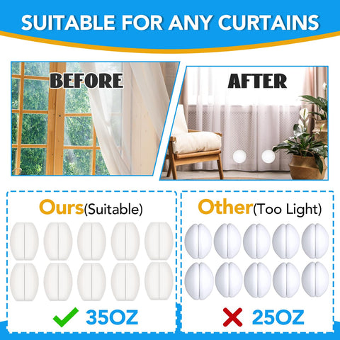 YixangDD weights for indoor and outdoor curtain applications.