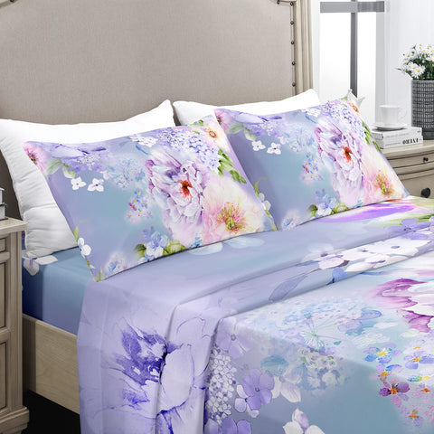 YIYEA Queen Sheet Set closeup of elastic deep-pocket band