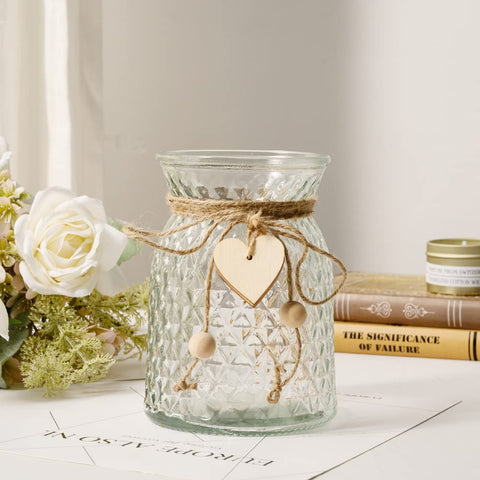 YJ fake flowers with vase pink roses close-up highlighting color stability