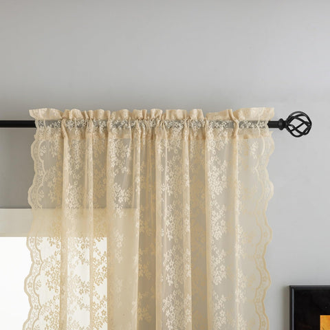 YJ YANJUN layered drapes demonstrates easy coordination with other window treatments.