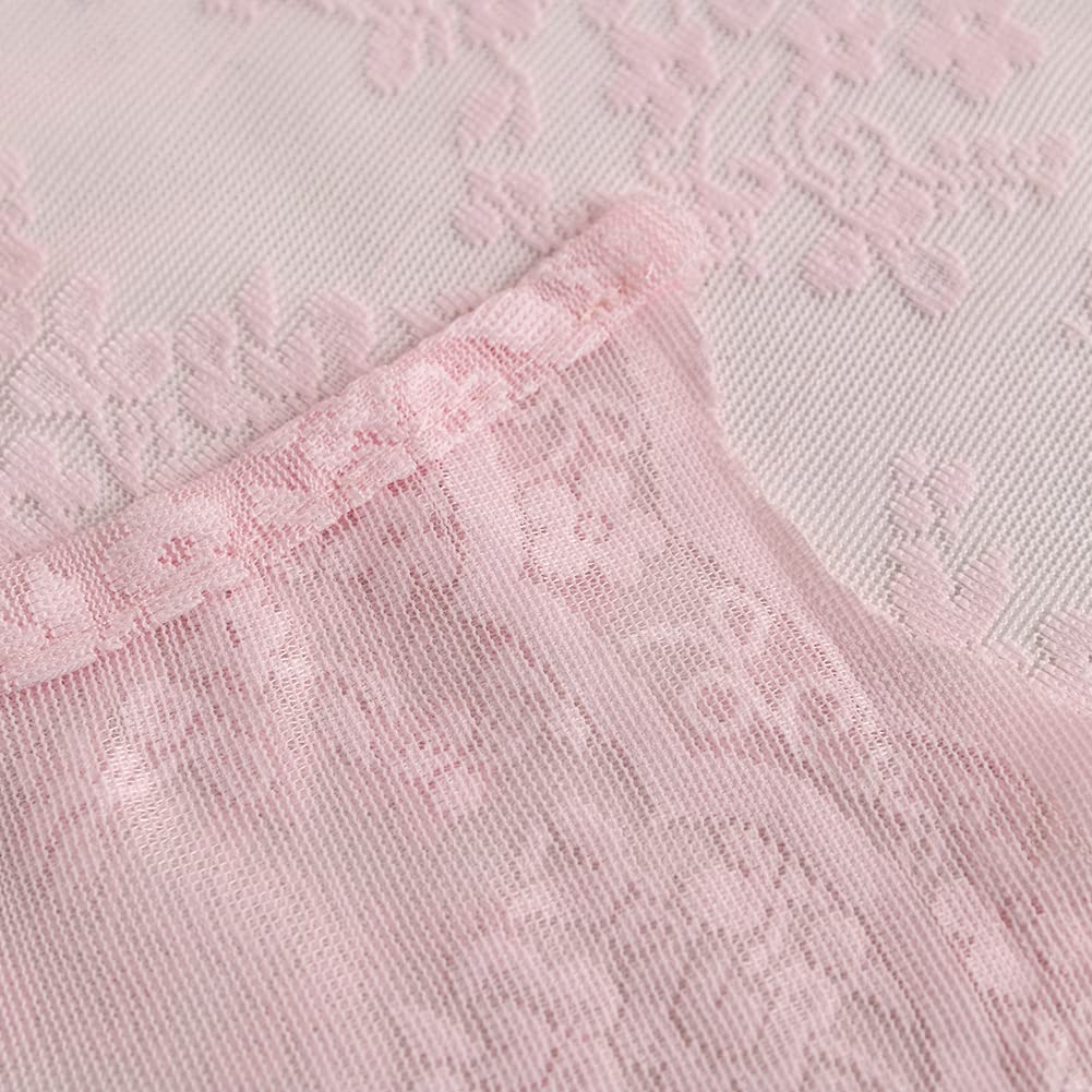 YJ YANJUN machine washable lace curtain for simple upkeep