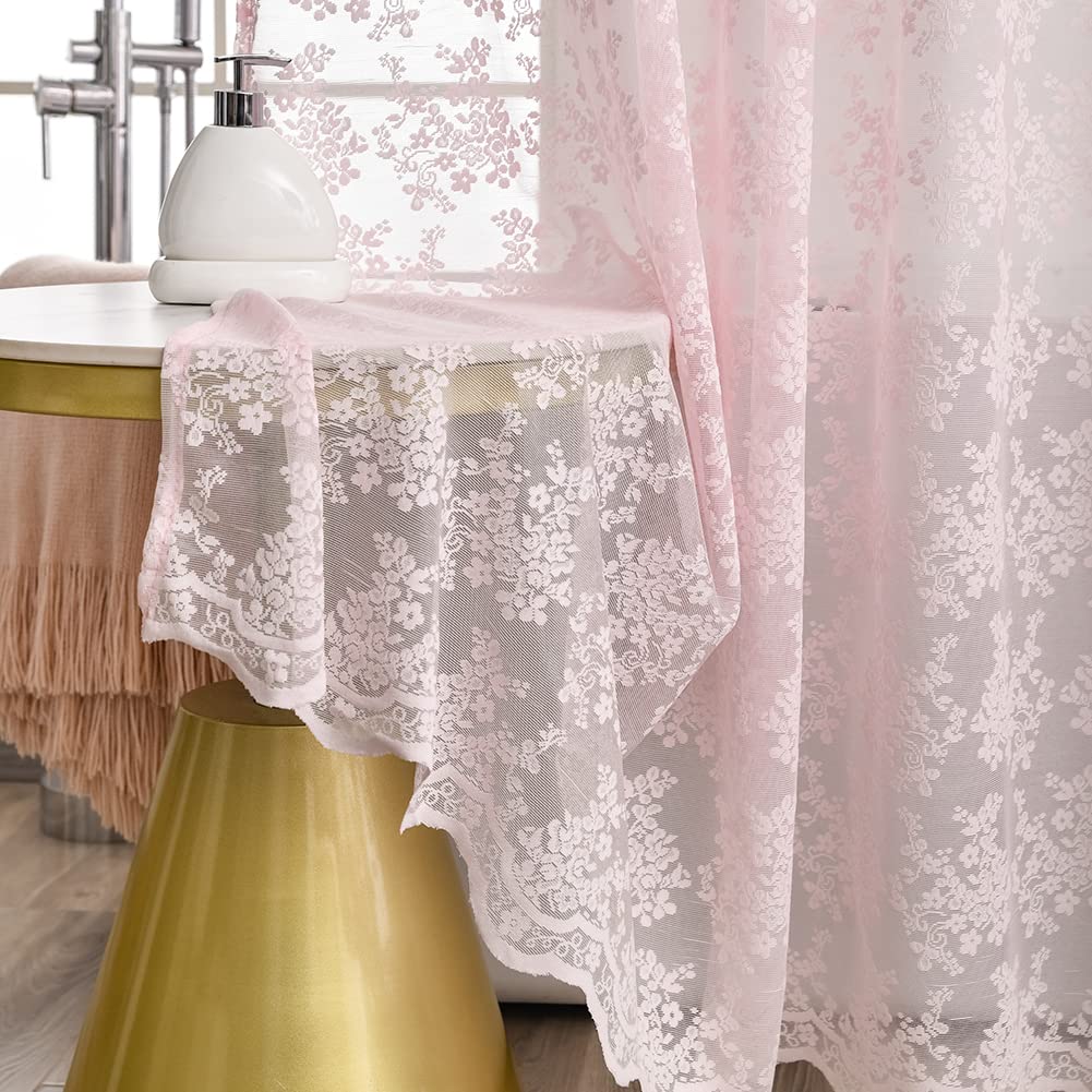 YJ YANJUN lace curtain worn outside the liner for decorative privacy