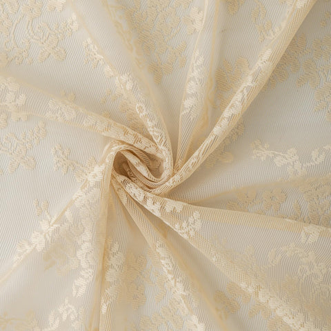 YJ YANJUN rod-pocket lace drapes suitable for bedrooms and dining rooms