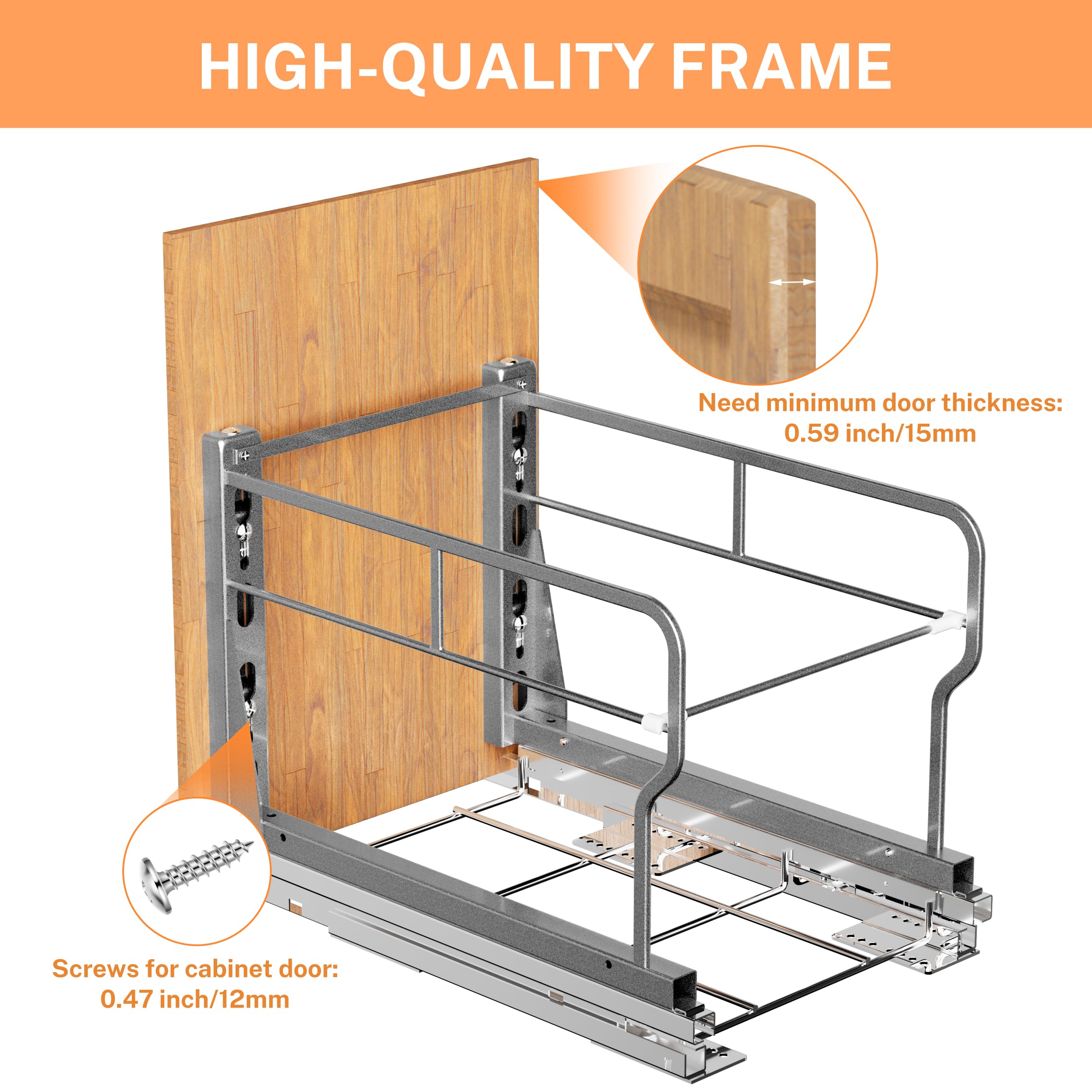 YJHome powder-coated carbon steel surface resists rust