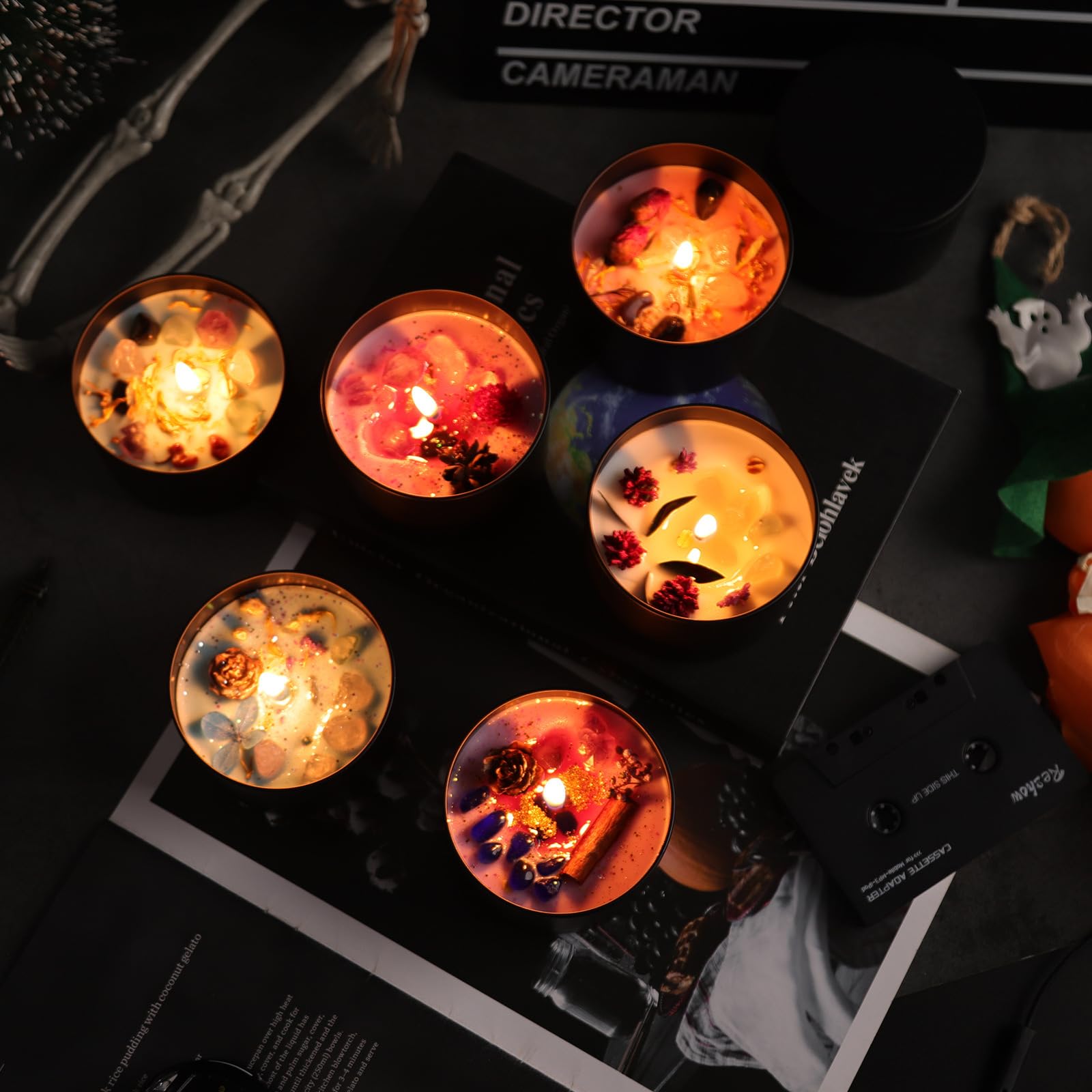 YJHSS lids seal fragrance and keep candles fresh between uses.