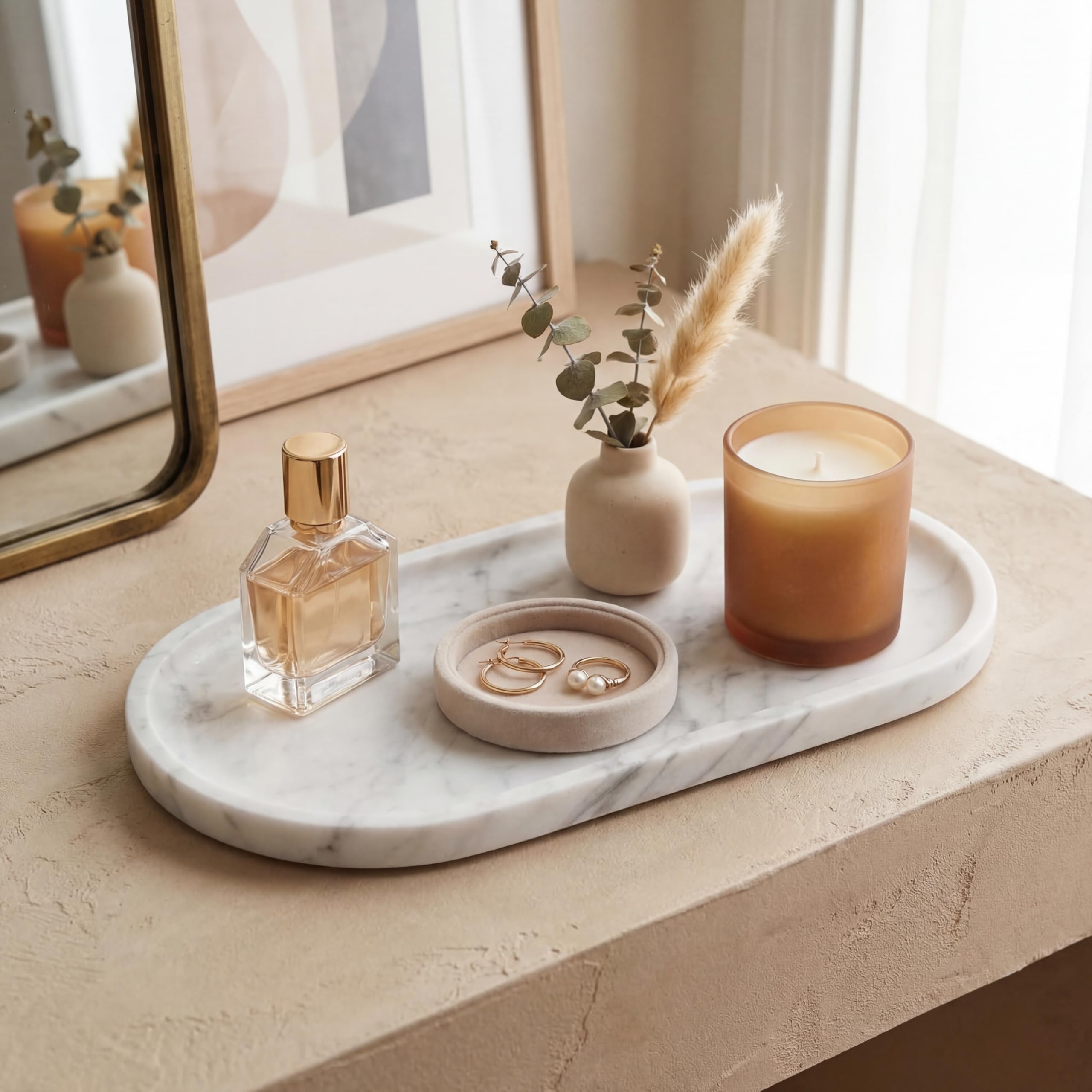 YKAJO jewelry catchall tray helps rings stay organized