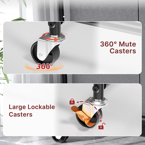 YKDIRECT reinforced metal frame adds stability for heavy loads.