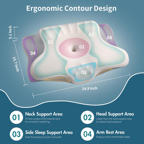 Ylekto cooling ice-silk pillowcase promotes airflow for cooler sleep.