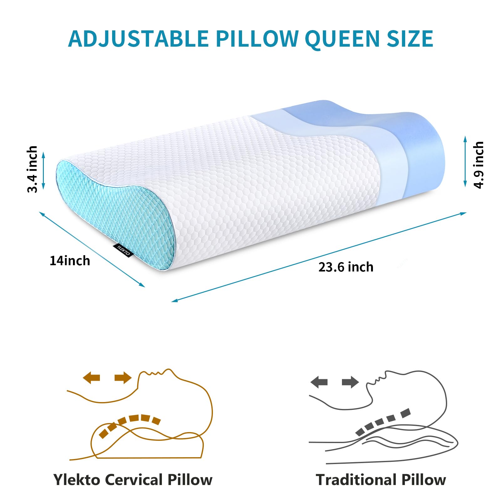 Ylekto ice silk pillowcase texture emphasizes cooling and moisture wicking.