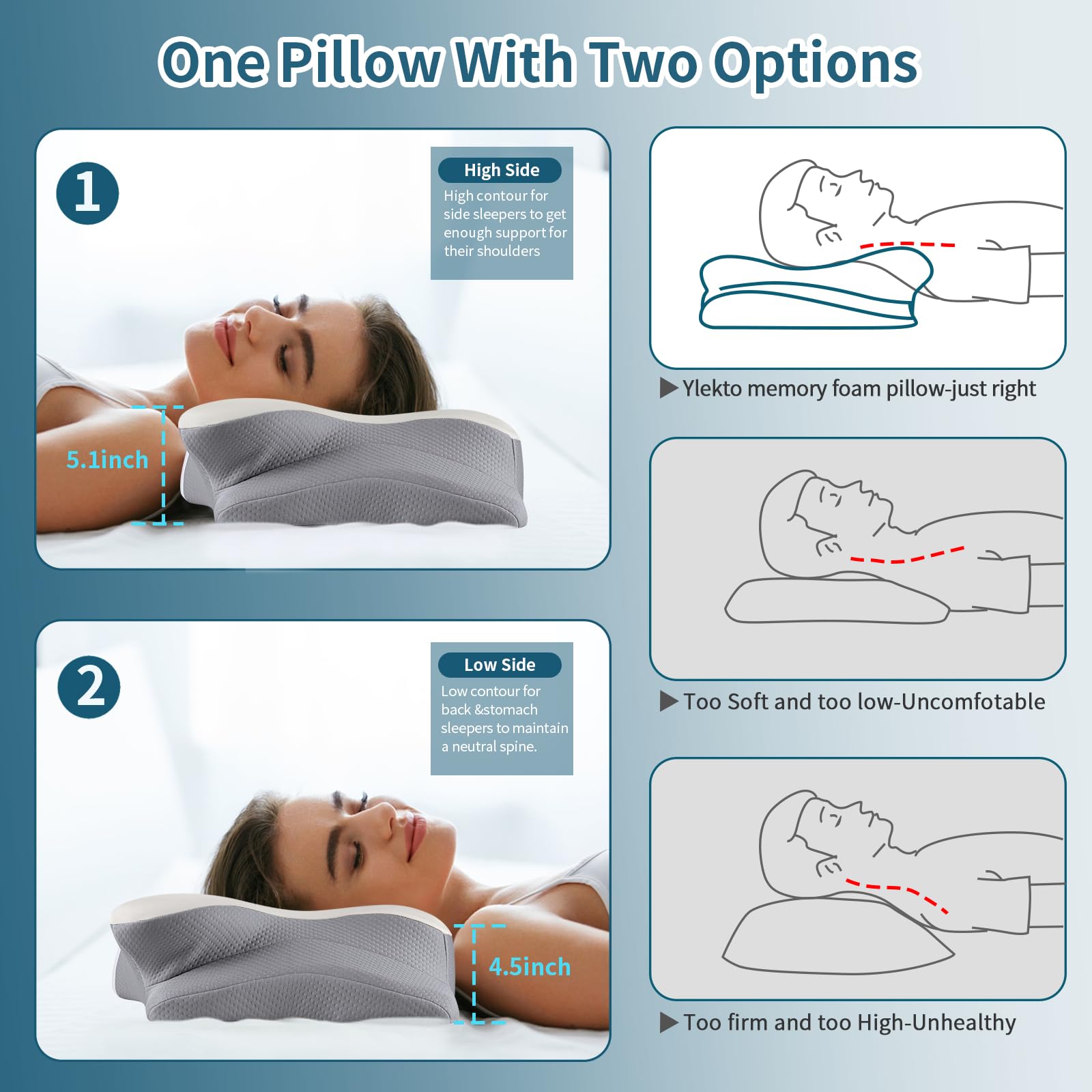 Ylekto massage dots add gentle surface comfort during rest.