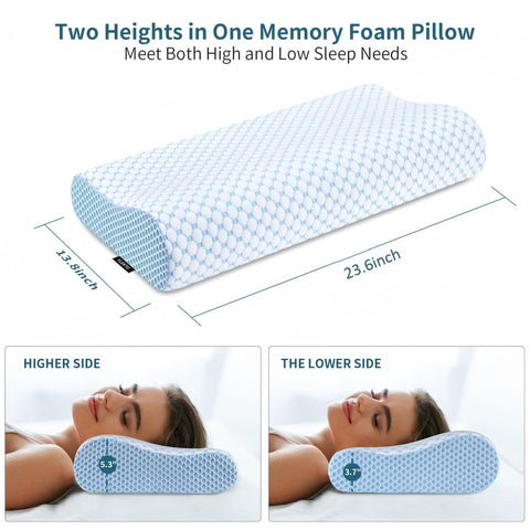 Ylekto memory foam detail highlighting slow rebound and shape retention