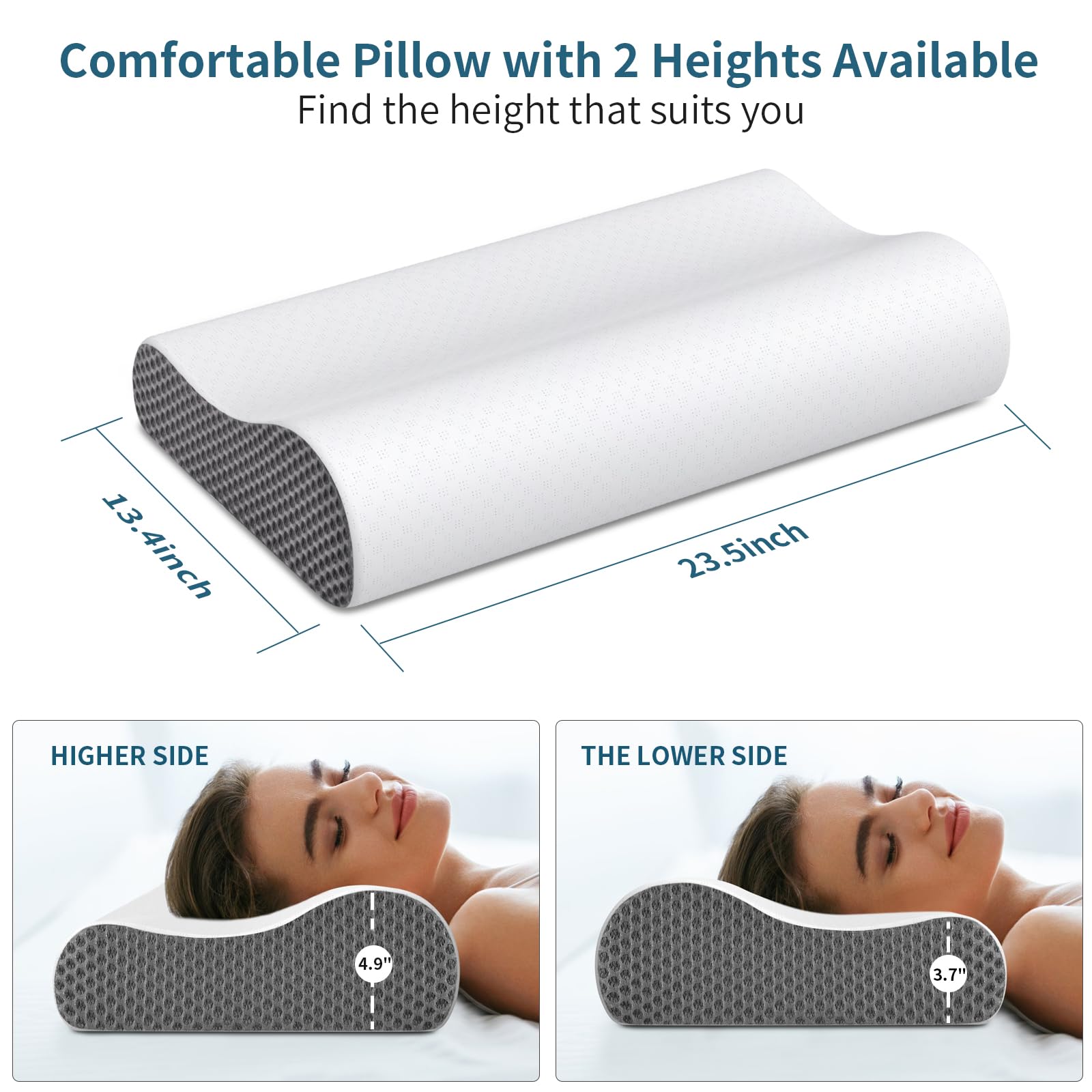 Ylekto pillowcase zipper detail enabling easy washing and freshness