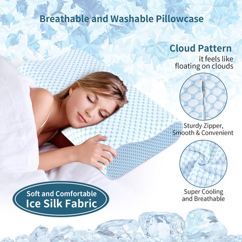 Ylekto removable pillowcase offering breathable, skin-friendly comfort and easy washing