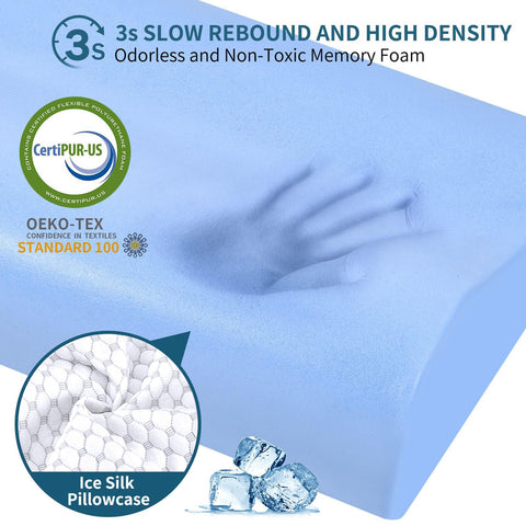 Ylekto slow rebound memory foam core maintains shape for lasting comfort.