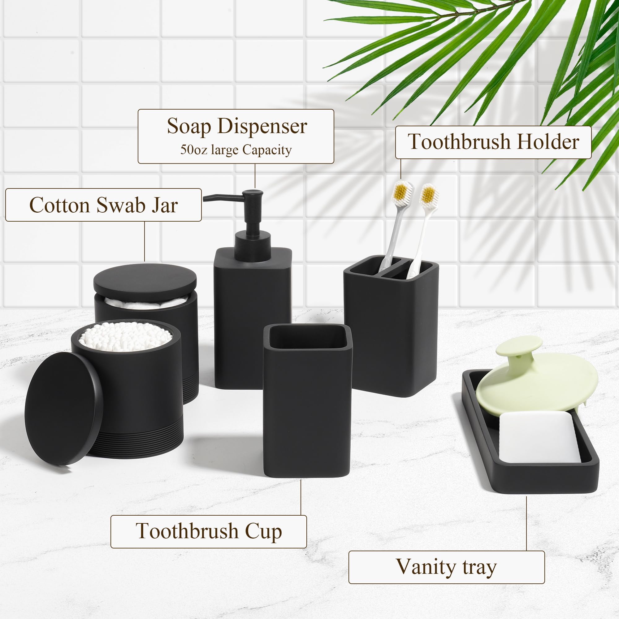 YMXYJM matte black finish detail adds modern style to bathroom decor