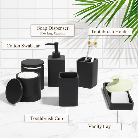YMXYJM matte black finish detail adds modern style to bathroom decor