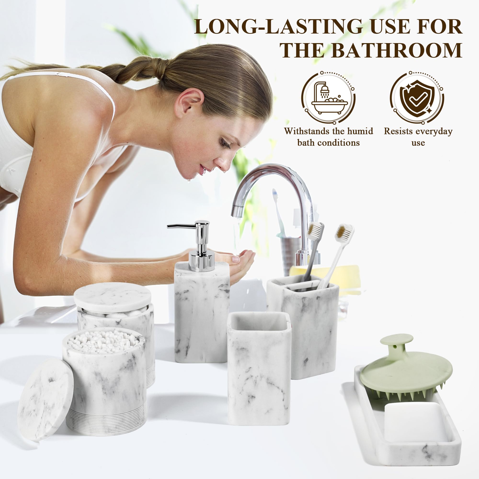 YMXYJM tumbler for toothpaste and grooming brushes at hand