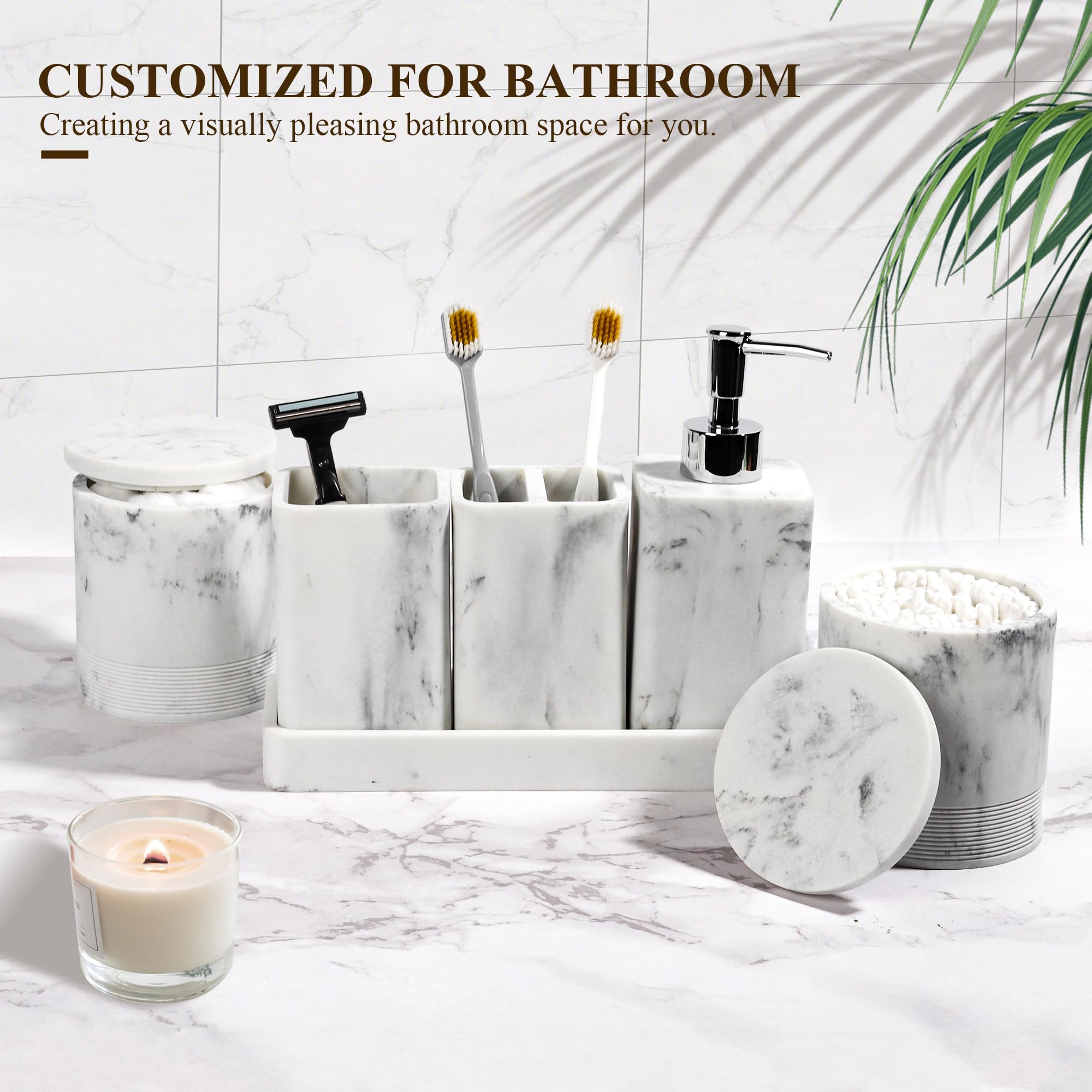 YMXYJM vanity tray holds soap and perfume in stylish display