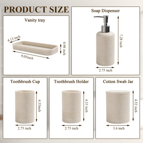 YMXYJM beige finish complements contemporary bathrooms with calm tones