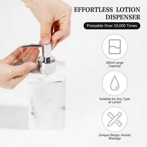 YMXYJM resin material feels sturdy and easy to wipe clean.