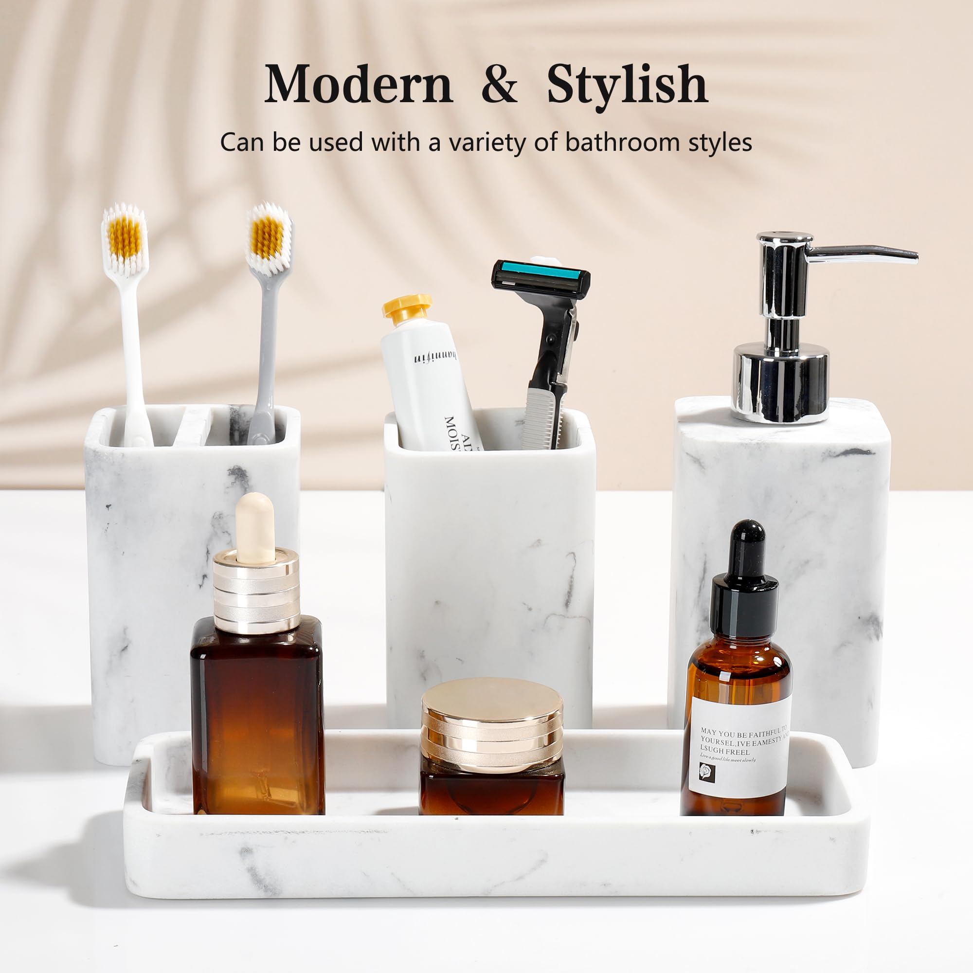 YMXYJM toothbrush holder keeps daily brushes organized and within reach.