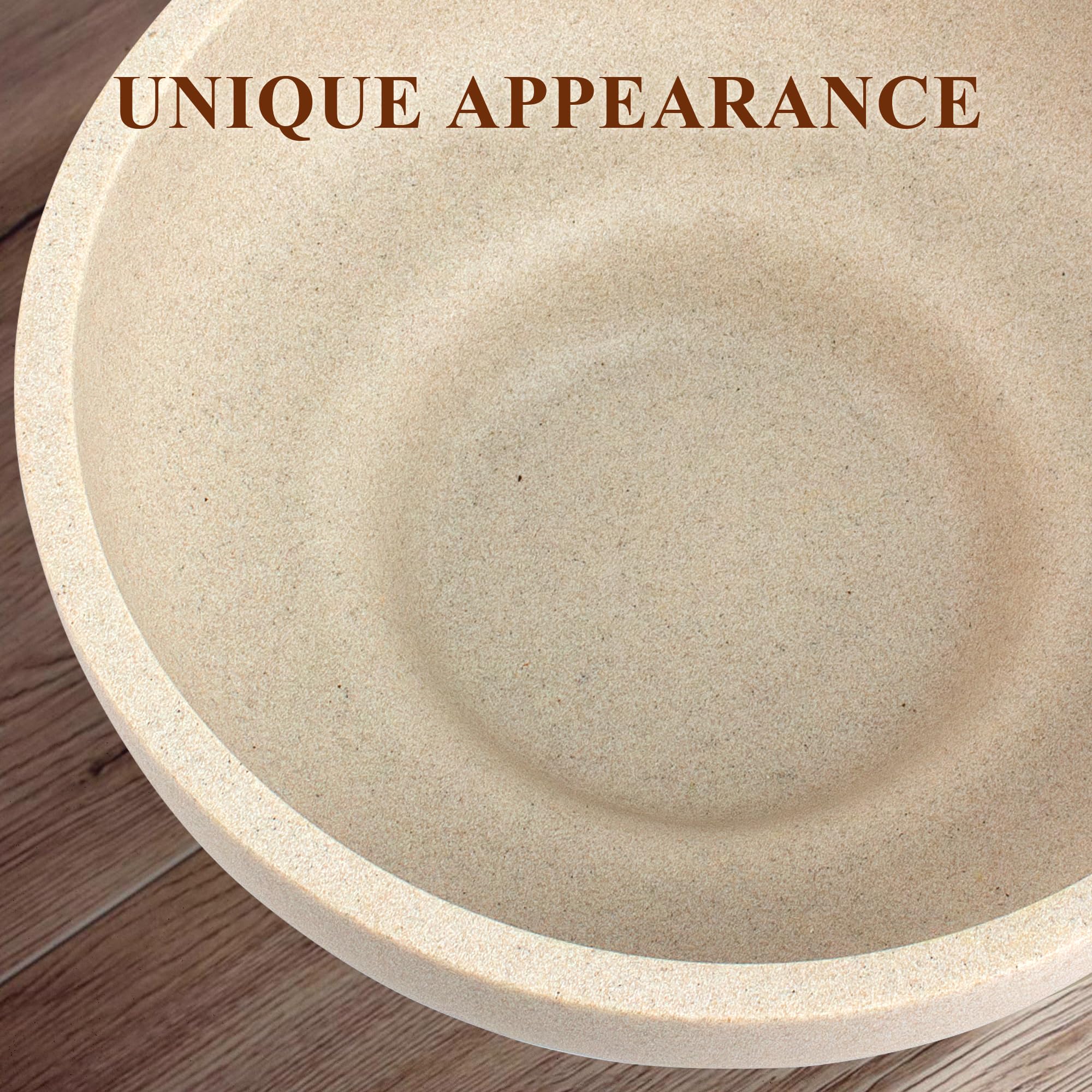 YMXYJM beige artisan bowl texture complements contemporary homes.